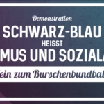 Demo gegen den Burschenbundball 2017