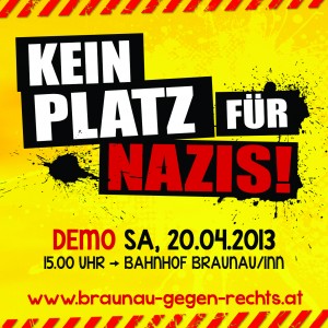 Antifa-Demo Braunau/Inn - 20. April 2013