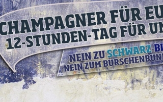 Demo gegen den Burschenbundball Linz