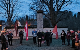 Gedenkkundgebung am 13. März 2024 in Laakirchen