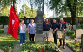 Gedenken an die Widerstandsgruppe Münichreiter, hingerichtet am 1. Mai 1945 in Treffling