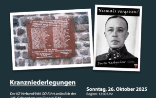Kranzniederlegungen am 26. Oktober 2025 in Mauthausen