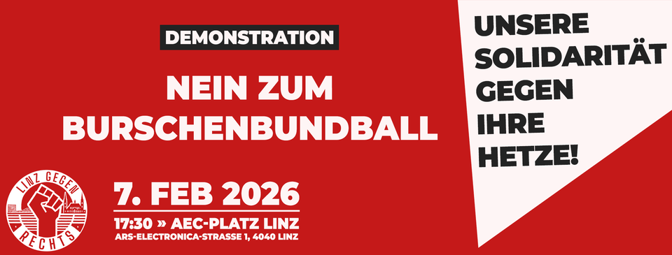 Demonstration "Nein zum Burschenbundball" am 7.2.2026