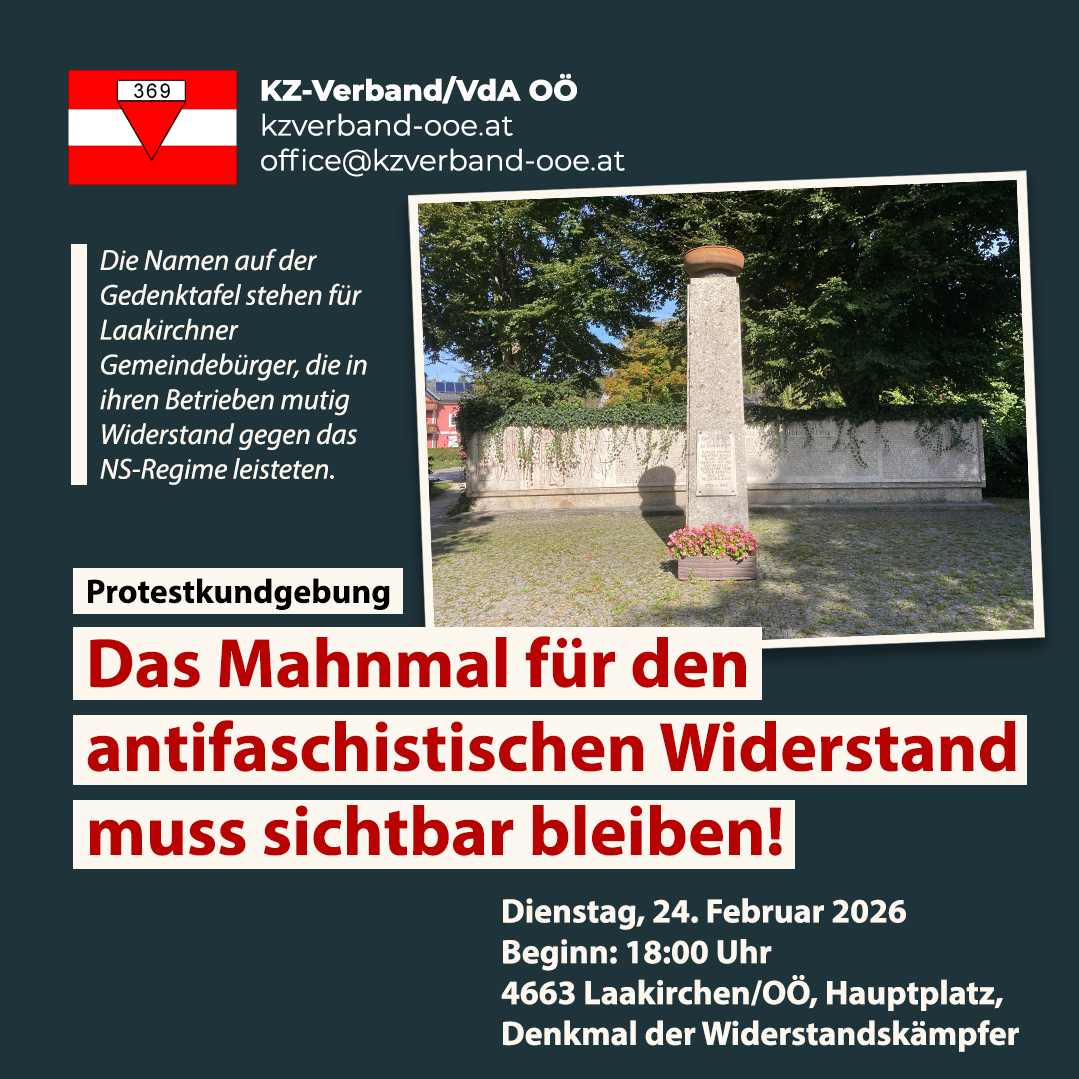 Laakirchen - 24.02.2026. Protestkundgebung
